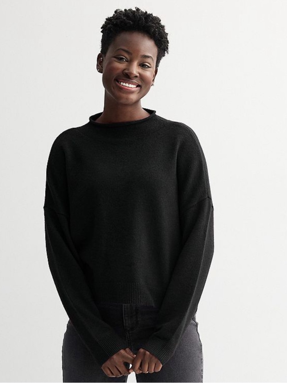 NWT Sonoma pitch black funnel neck sweater size XXL